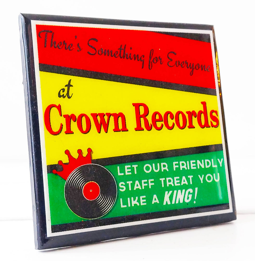 Crown Records Coaster