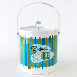 Cocktail Time Mid Century Design Ice Bucket