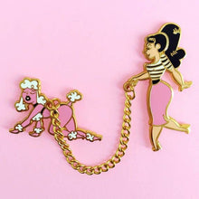 Load image into Gallery viewer, Bobby Pins Co Poodle Girl Enamel Pin Set

