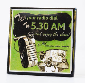 Turn Your Radio Dial Drive-In Movie Coaster