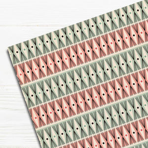 Atomic Gift Wrapping Paper Pink