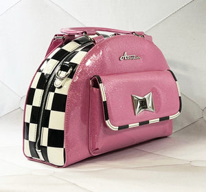 Astro Bettie Starlite Cotton Candy & Checkerboard Handbag