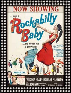 Rockabilly Baby Movie Poster Greetings Card