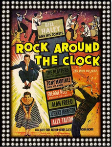 Rock Around The Clock Greetings Card
