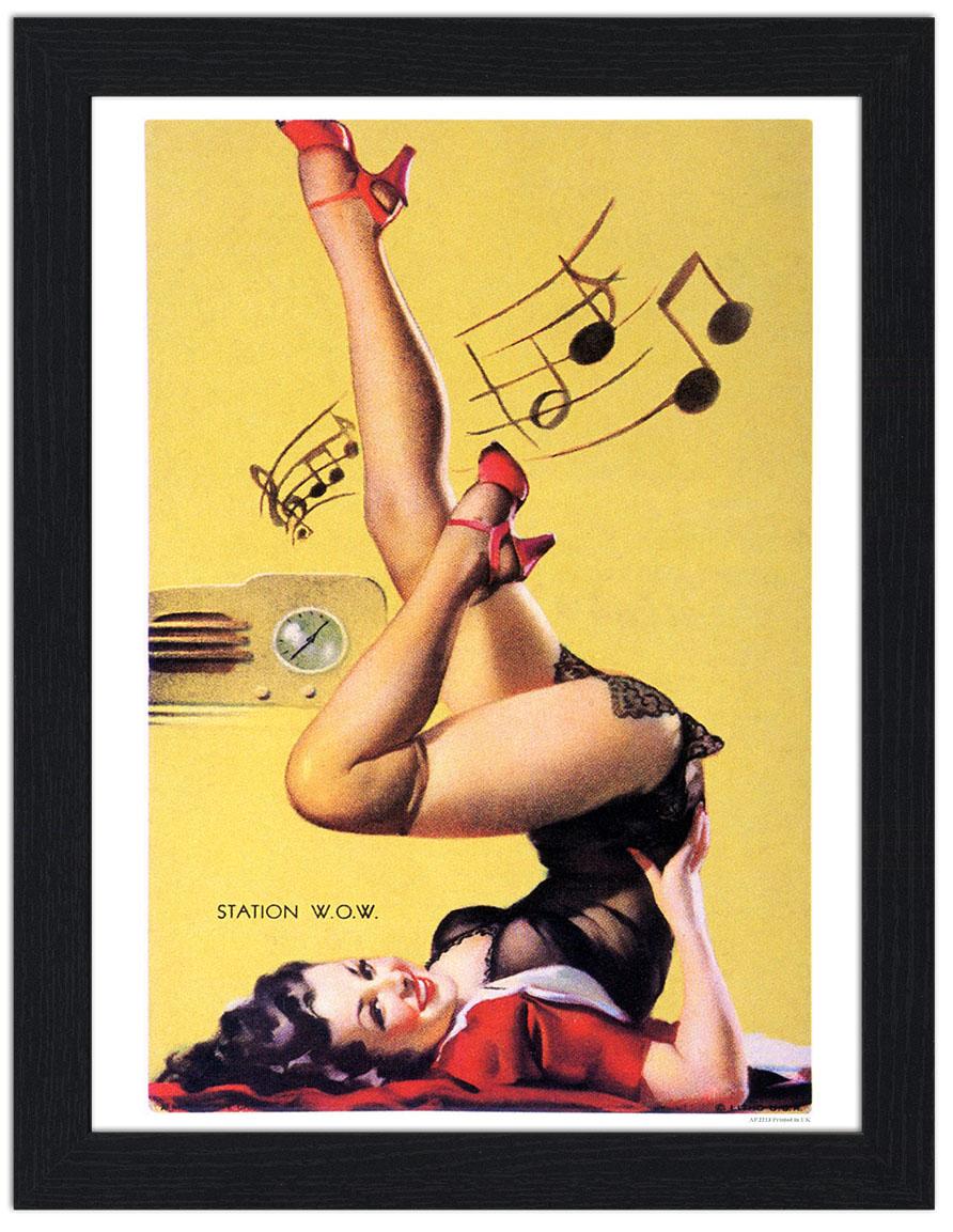 Station W.O.W. Pin Up 30x40 Unframed Art Print