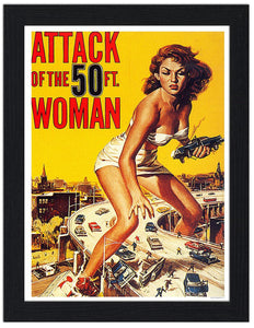 Attack Of The 50ft Woman Movie Poster 30x40 Unframed Art Print