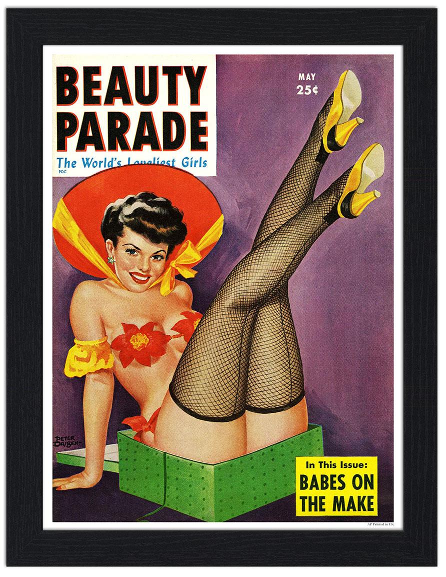 Beauty Parade Pin Up Magazine Cover 30x40 Unframed Art Print