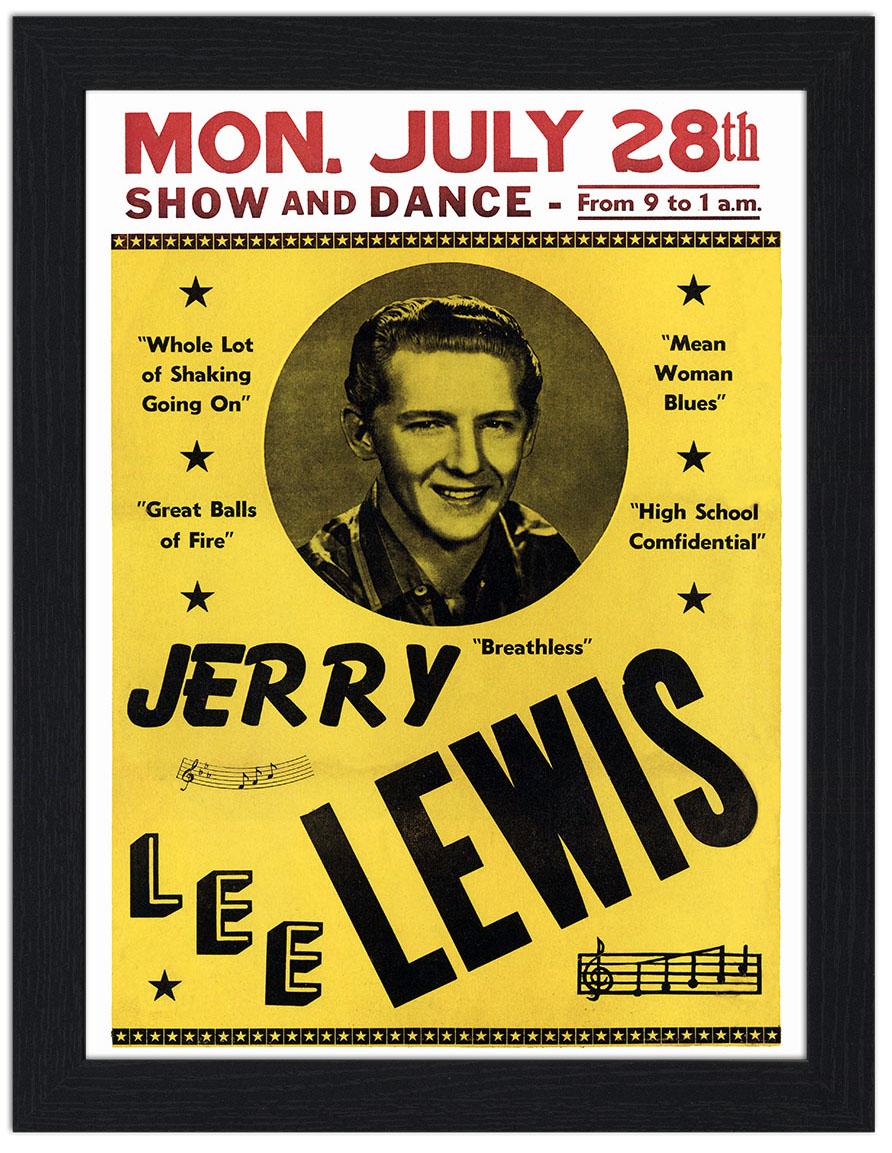 Jerry Lee Lewis Concert Poster 30x40 Unframed Art Print