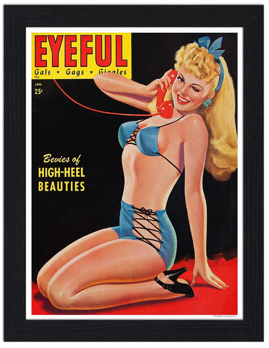 Eyeful Pin Up Magazine Cover 30x40 Unframed Art Print