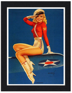 Pin Up Girl At Your Command 30x40 Unframed Art Print