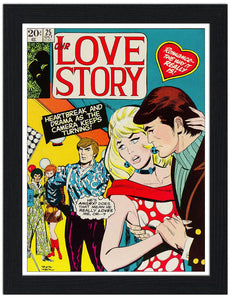 Our Love Story Romance Comic 30x40 Unframed Art Print