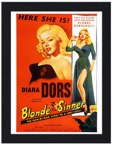 Blonde Sinner Diana Dors 30x40 Unframed Art Print