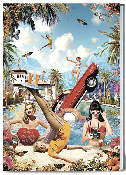 Max Hernn Pool Party A5 Soft Cover Notebook