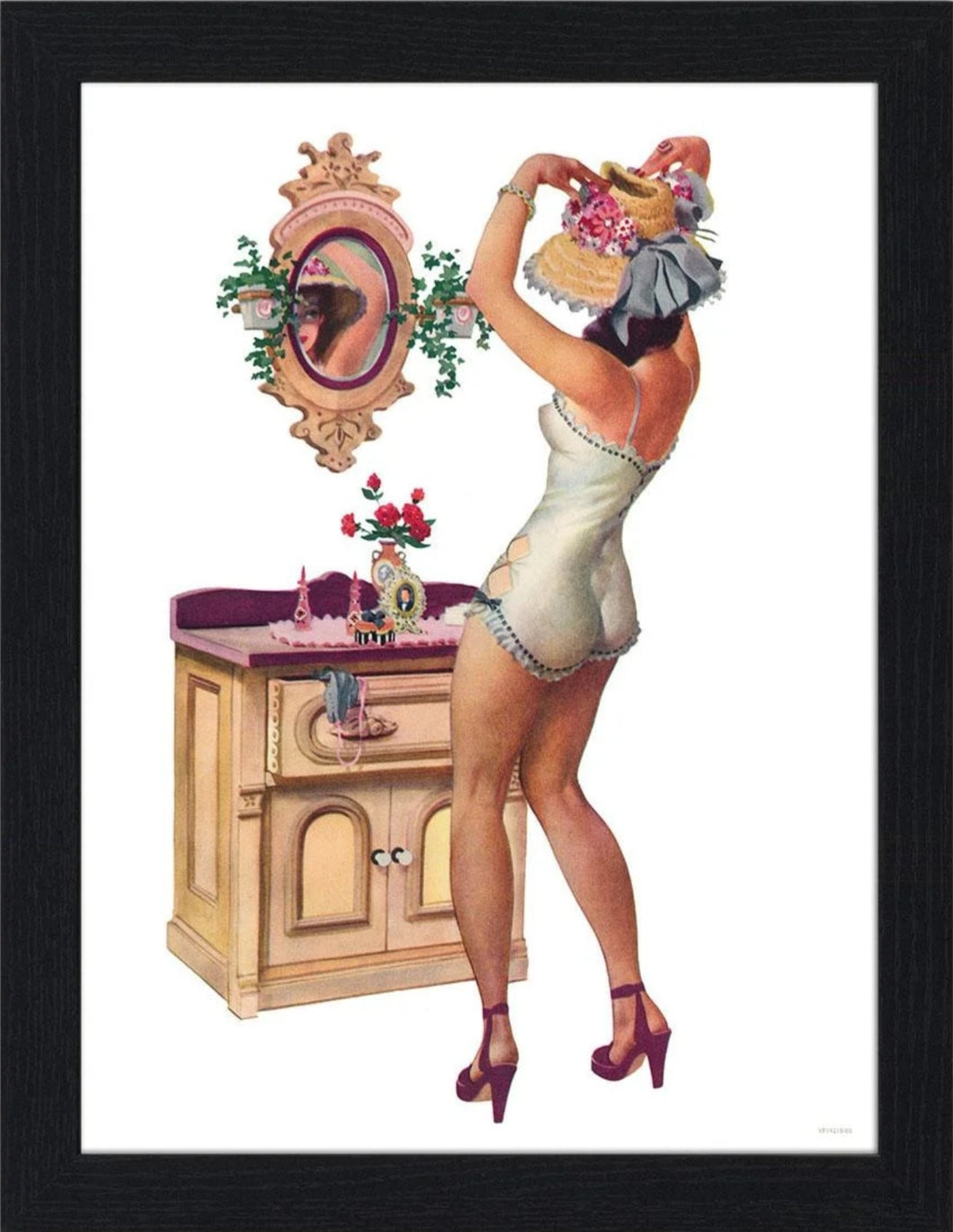 Pin Up Girl 30x40 Unframed Art Print