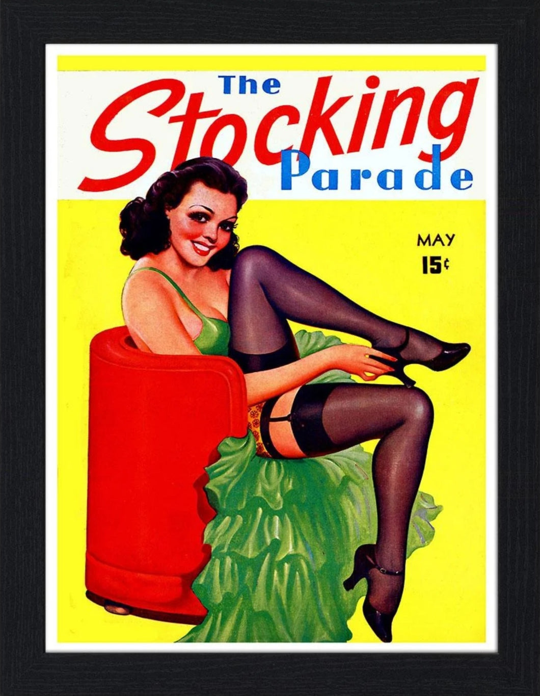 The Stocking Parade Magazine Cover 30x40 Unframed Art Print