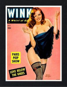 Wink Pin Up Magazine Cover 30x40 Unframed Art Print