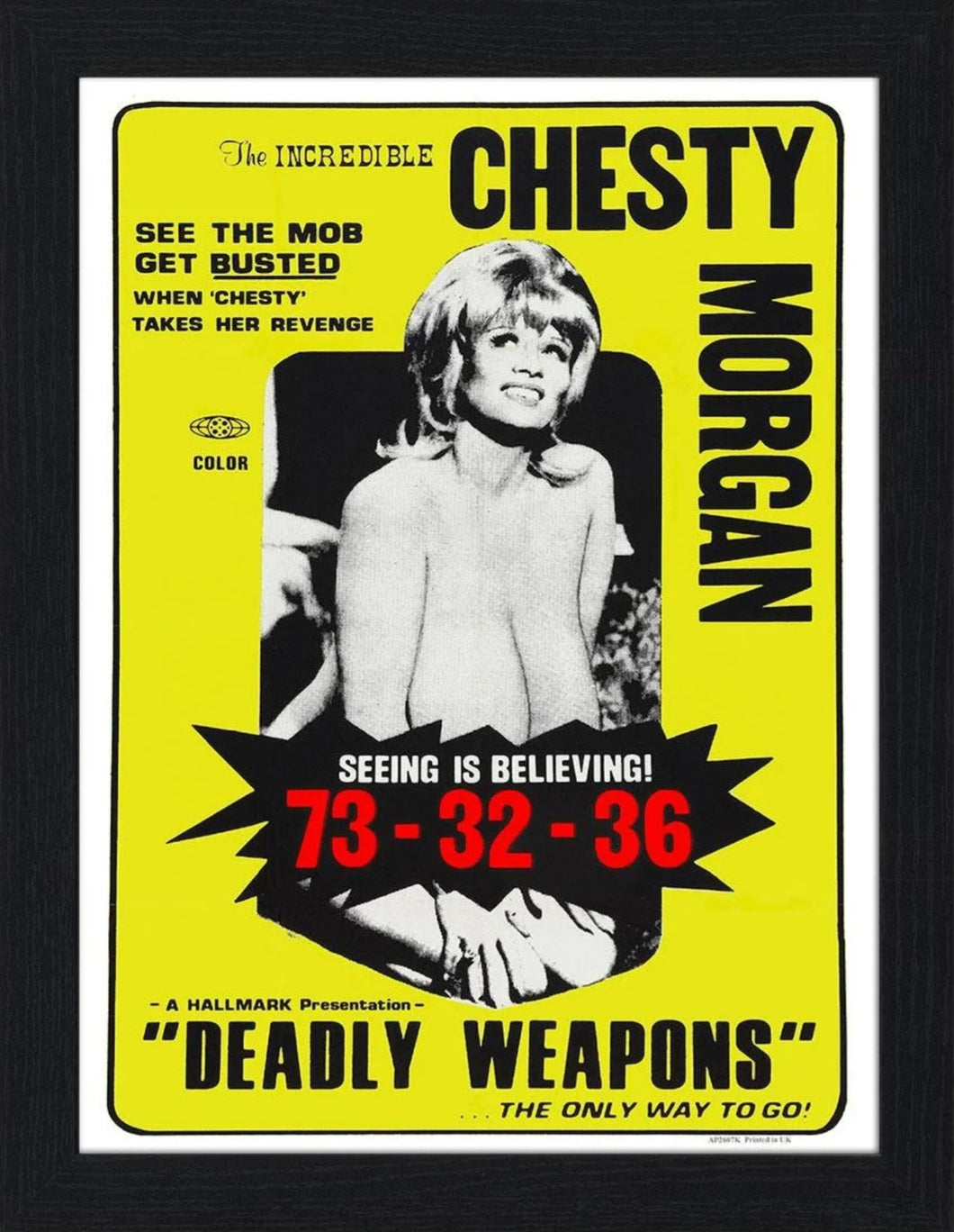 Chesty Morgan 30x40 Unframed Art Print