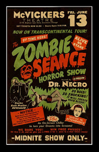 Zombie Seance Horror Show Poster 28x43 Unframed Art Print