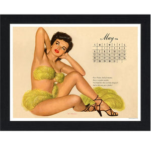 Calendar Girl May 1956 30x40 Unframed Art Print