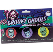 Load image into Gallery viewer, Groovy Ghouls Monster Buttons
