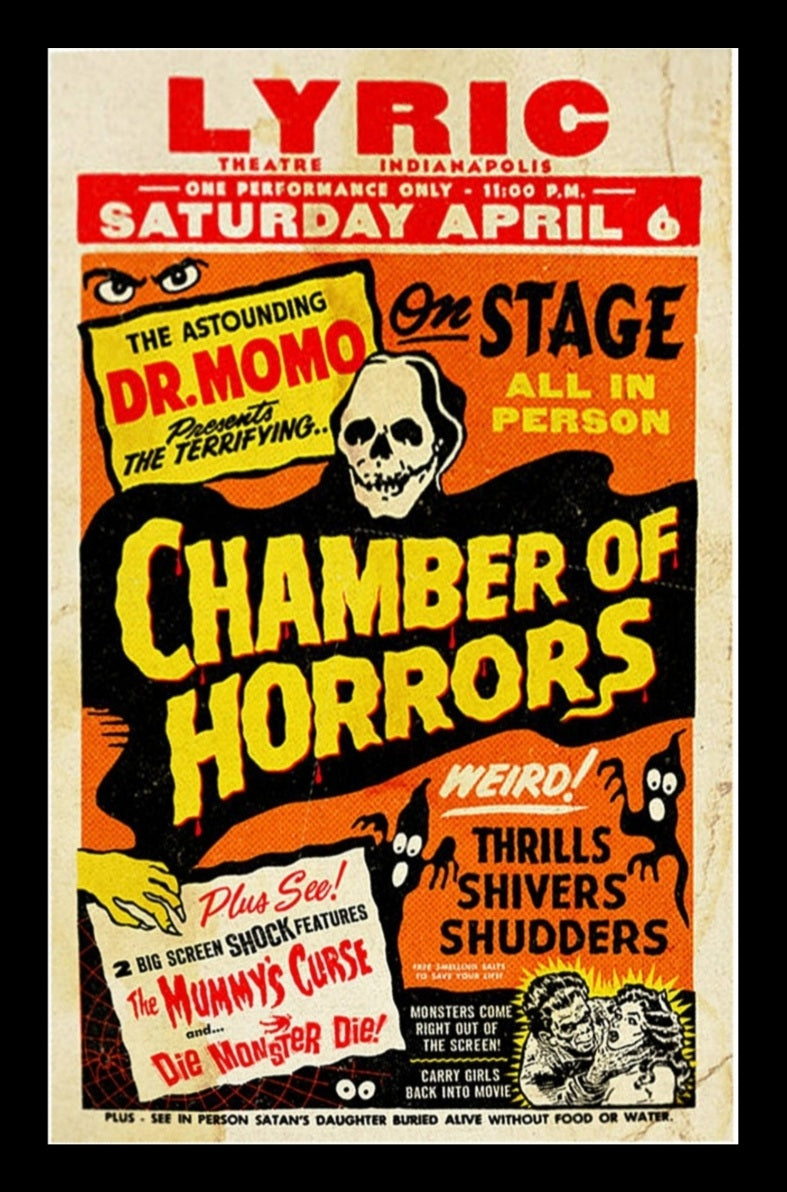 Chamber Of Horrors Show Poster 28x43 Unframed Art Print