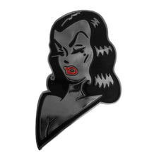 Load image into Gallery viewer, Vampira XL Pin With Red Glitter Lips
