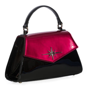 Banned Dance The Night Away Handbag Black & Burgandy