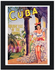 Cuba Tourist Poster 30x40 Unframed Art Print