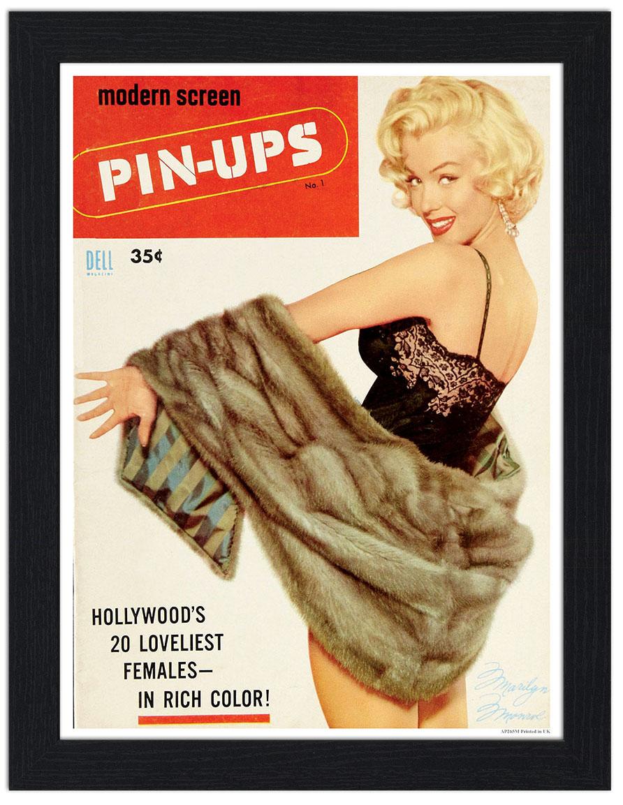 Pin-Ups Vintage Magazine Cover 30x40 Unframed Art Print