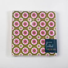 Load image into Gallery viewer, Groovy Floral Retro Cocktail Napkins
