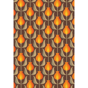 Mid Century Tulip Gift Wrapping Paper