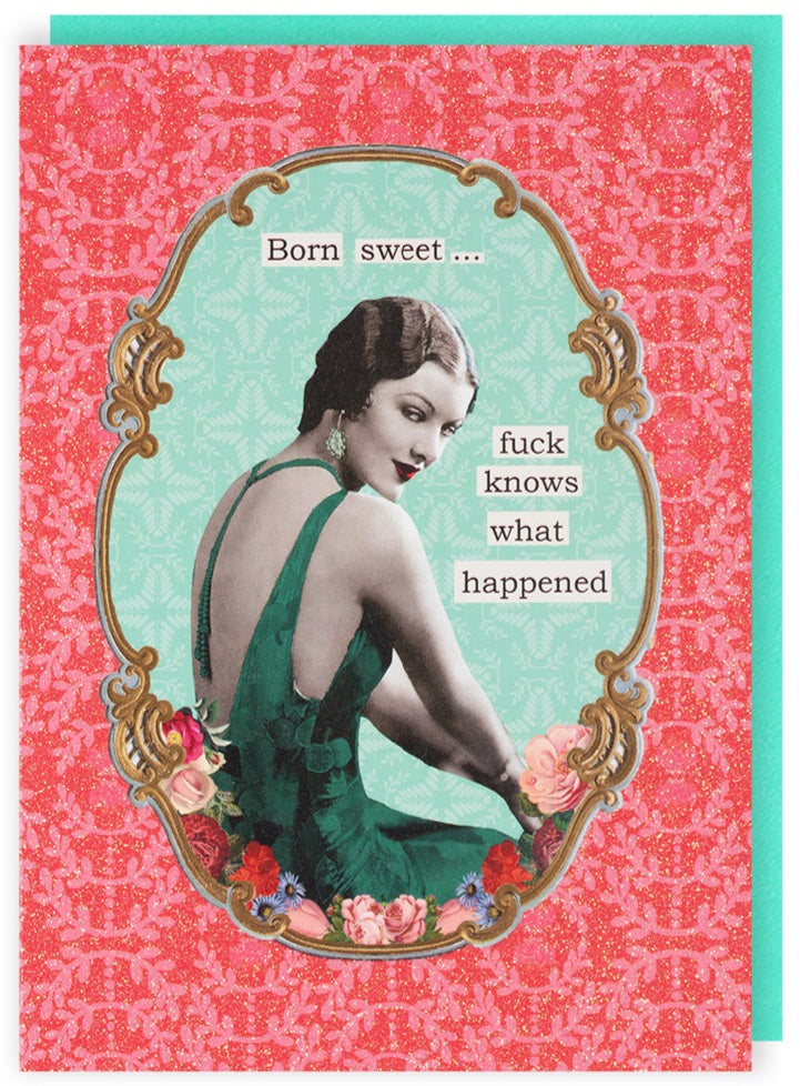 Born Sweet Greetings Card