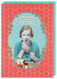 Secret Weapon Greetings Card