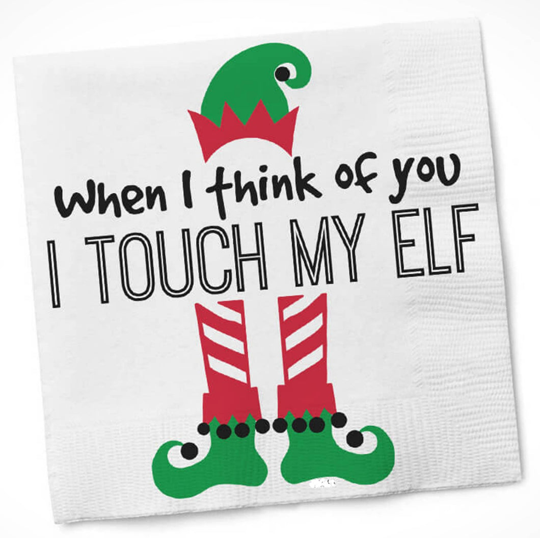 Touch My Elf Cocktail Napkins