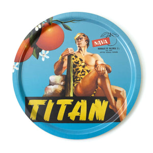 Coolkitsch Titan Oranges Vintage Ad Large Tray