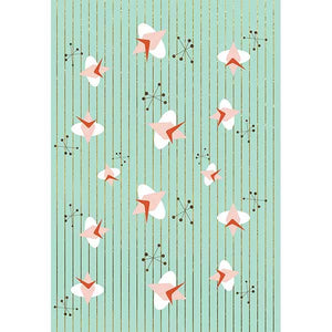 Mid Century Cosmic Gift Wrapping Paper Mint