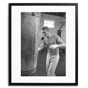 Steve McQueen Boxing 30x40 Unframed Art Print