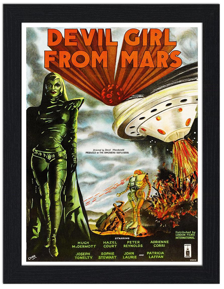 Devil Girl From Mars Movie Poster 30x40 Unframed Art Print