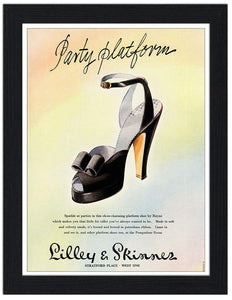 Vintage Ladies Footwear Advert 30x40 Unframed Art Print