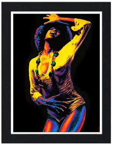 Psychedelic 70s Girl 30x40 Unframed Art Print