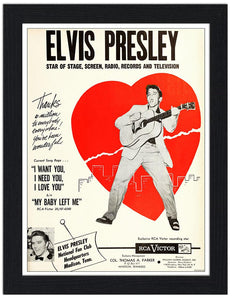 Elvis Presley Fan Club 30x40 Unframed Art Print