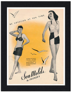 Vintage Swimsuits Advert 30x40 Unframed Art Print