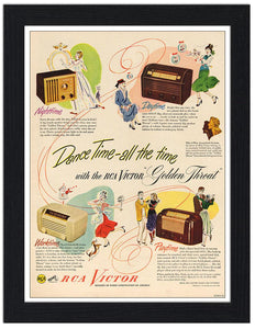 Vintage RCA Radio Advert 30x40 Unframed Art Print