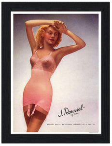 Vintage Lingerie Advert 30x40 Unframed Art Print